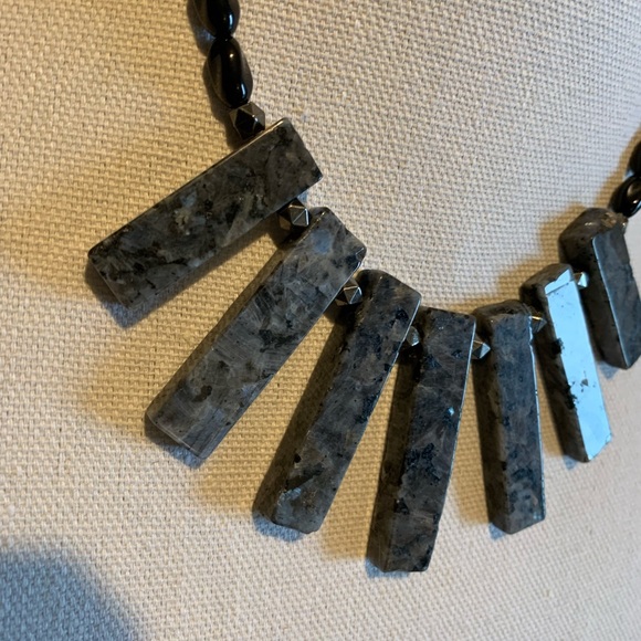 Labradorite - glass beads necklace - elegant and unique - new jewelry - Picture 10 of 13